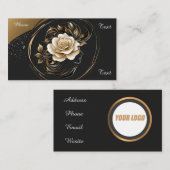 美しい及び個人気にサロン 名刺 (正面/裏面)