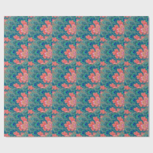 美しい及び愛フラクタルの芸術の包装紙の庭 ラッピングペーパー (フラット)