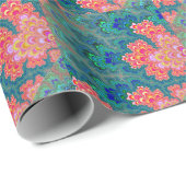 美しい及び愛フラクタルの芸術の包装紙の庭 ラッピングペーパー (ロールコーナー)