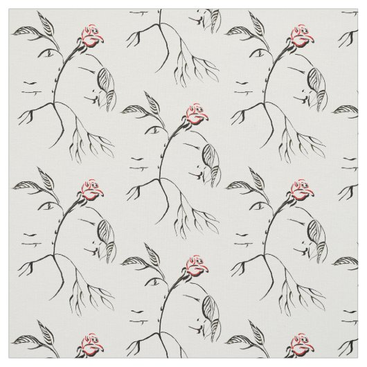 美しい及び獣のばら色の生地 ファブリック (見本)