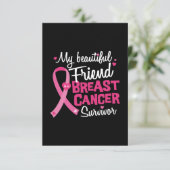 美しい友人の乳がん生存者 カード (スタンド正面)