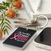 美しい友人の乳がん生存者 キーホルダー (正面右)