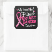 美しい友人の乳がん生存者 スクエアシール (バッグ)