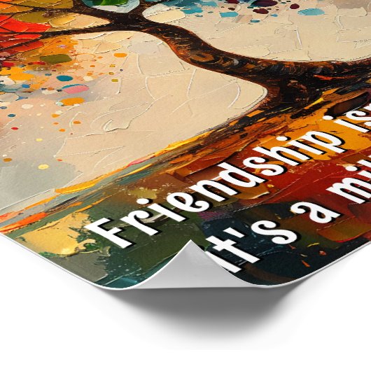 美しい友情についての言葉 ポスター (角)