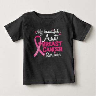 美しい叔母さん乳癌の生存者の姪の甥 ベビーTシャツ