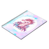 美しい口紅のドラゴンの芸術のノート ノートブック (左側)