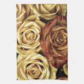 美しい古いバラ キッチンタオル (縦)