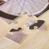 美しい古いビンテージマウンテンバイク ジグソーパズル (側面)