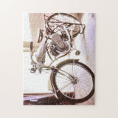 美しい古いビンテージマウンテンバイク ジグソーパズル (縦)