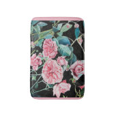 美しい古いピンクのバラのバスマット バスマット (正面縦)