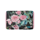 美しい古いピンクのバラのバスマット バスマット (正面)