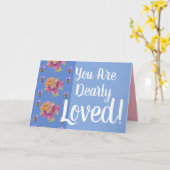 美しい古いピンクのバラ愛されるカード カード (黄色い花)