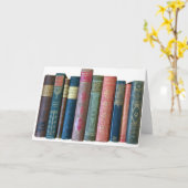 美しい古いヴィンテージの本、本の棘 カード (黄色い花)