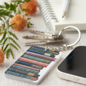 美しい古いヴィンテージの本、本の棘 キーホルダー (正面右)