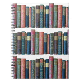 美しい古いヴィンテージの本、本の棘 ノートブック