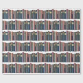 美しい古いヴィンテージの本、本の棘 ラッピングペーパー (フラット)