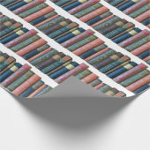 美しい古いヴィンテージの本、本の棘 ラッピングペーパー (角)