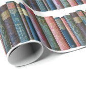 美しい古いヴィンテージの本、本の棘 ラッピングペーパー (ロールコーナー)