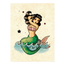 美しい古い学校の人魚