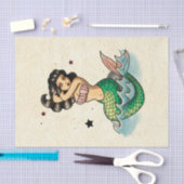 美しい古い学校の人魚 薄葉紙