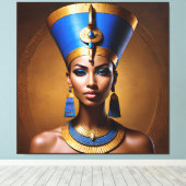 美しい古代アフリカの女王 キャンバスプリント (インサイチュ (ウッドフロア))