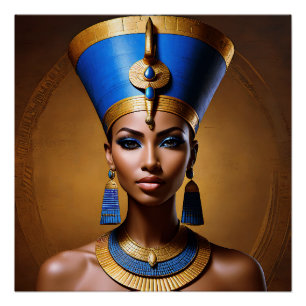 美しい古代アフリカの女王 ポスター