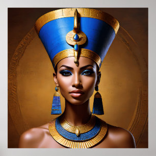 美しい古代アフリカの女王 ポスター