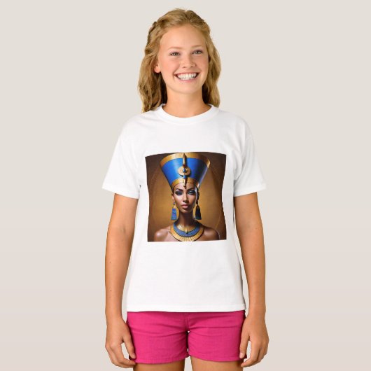 美しい古代アフリカの女王 Tシャツ (正面フル)