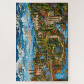 美しい古代ローマの村 ジグソーパズル (縦)