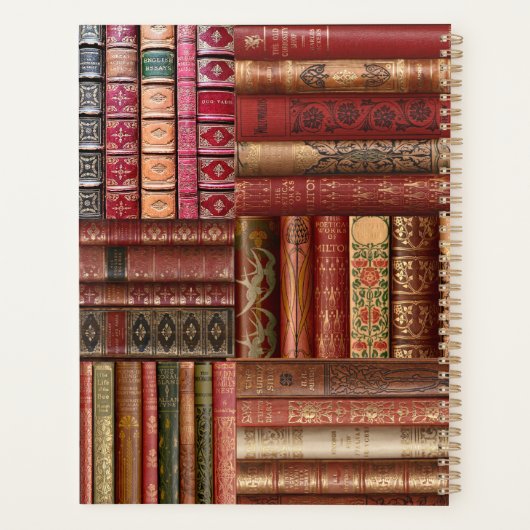 美しい古本のスペイン プランナー手帳 (裏面)