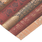 美しい古本棘(赤とベージュ) ショートテーブルランナー (コーナー)