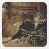 美しい台所のメイド スクエアシール (正面)