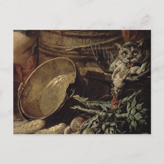 美しい台所のメイド ポストカード (正面)