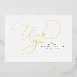 美しい台本の御夫妻に感謝結婚する 箔招待状