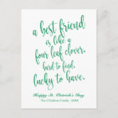 美しい台本アイルランド語の諺セントパトリックの日 ポストカード (正面)