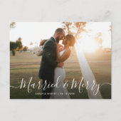 美しい台本結婚休日の発表 ポストカード (正面)