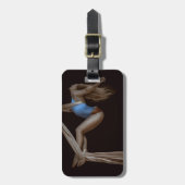 美しい吊り下げ絹のパフォーマー ラゲッジタグ (正面縦)