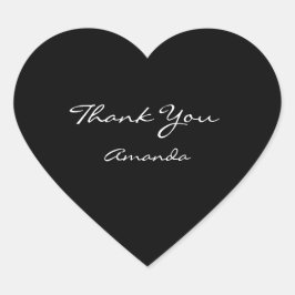美しい名ブライダルハート感謝してい白黒 ハートシール