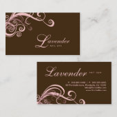 美しい名刺の旋回モダンネイルサロンPI 名刺 (正面/裏面)