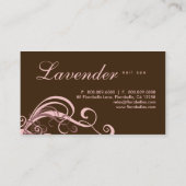 美しい名刺の旋回モダンネイルサロンPI 名刺 (裏面)