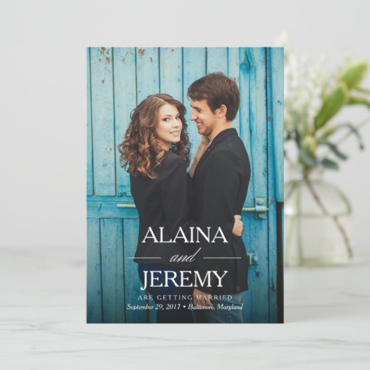 美しい名前の発表 - 結婚式の日程を保存しよう セーブザデート (スタンド正面)