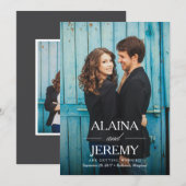 美しい名前の結婚発表 セーブザデート (正面/裏面)