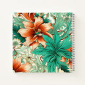 美しい名前をカスタムするフローラ ノートブック (裏面)