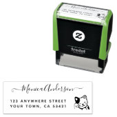 美しい名前をカスタムする差出人住所猫Self-inki セルフインキングスタンプ (インサイチュ)