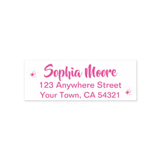 美しい名前をカスタムする差出人住所 セルフインキングスタンプ (デザイン)