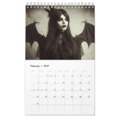 美しい吸血鬼の男性の女性と子供の写真 カレンダー (2月 2027)