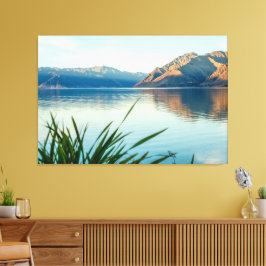 美しい和中湖の美しい景色 キャンバスプリント