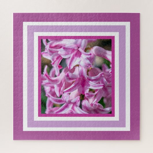 美しい咲く春ヒヤシンス香り花 ジグソーパズル (縦)