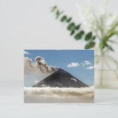 美しい噴火Kryychevskoy火山。ロシア ポストカード (スタンド正面)