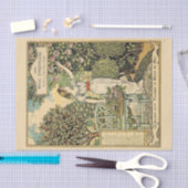 美しい図解入りの、写真付きのヴィンテージジュルディニエール1896 薄葉紙 (クラフト)